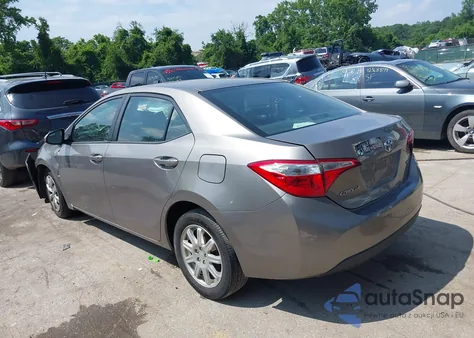 2016 Toyota Corolla Le z USA, uszkodzony, nr VIN 2T1BURHEXGC736106
